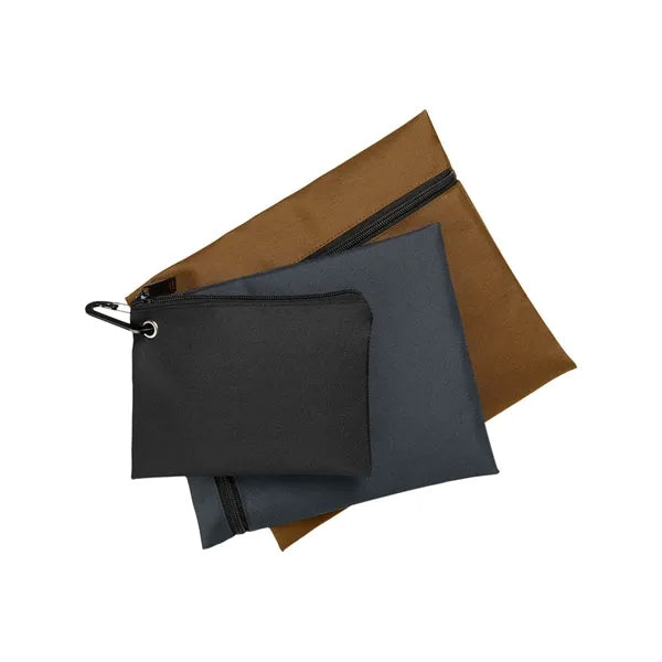 Harriton Eco Friendly Three Pouch Set