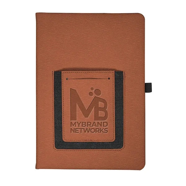 Roma Journal Notebook With Phone Pocket 5.625" X 8.25"
