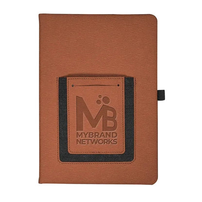 Roma Journal Notebook With Phone Pocket 5.625" X 8.25"