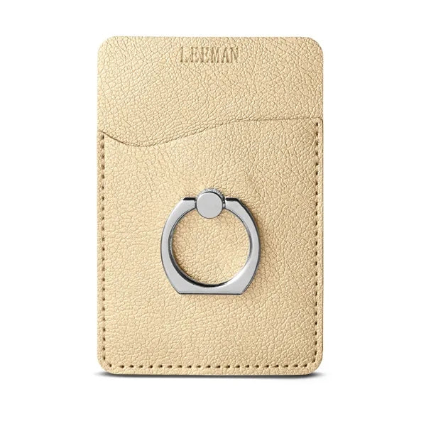 Leeman Shimmer Card Holder With Metal Ring Phone Stand