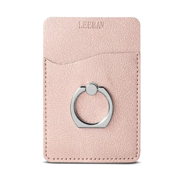 Leeman Shimmer Card Holder With Metal Ring Phone Stand