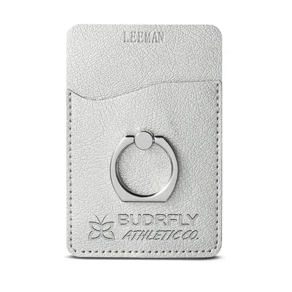 Leeman Shimmer Card Holder With Metal Ring Phone Stand
