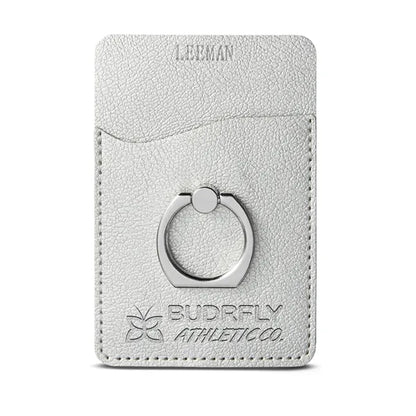 Leeman Shimmer Card Holder With Metal Ring Phone Stand