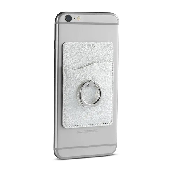 Leeman Shimmer Card Holder With Metal Ring Phone Stand