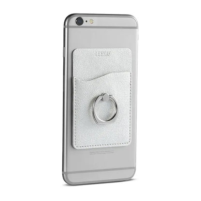 Leeman Shimmer Card Holder With Metal Ring Phone Stand