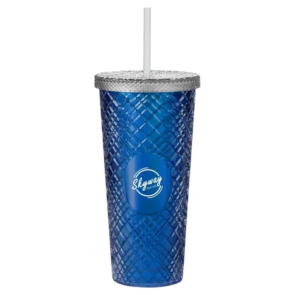 22 oz Sparkle Straw Tumbler