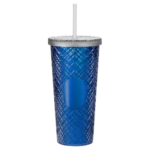 22 oz Sparkle Straw Tumbler