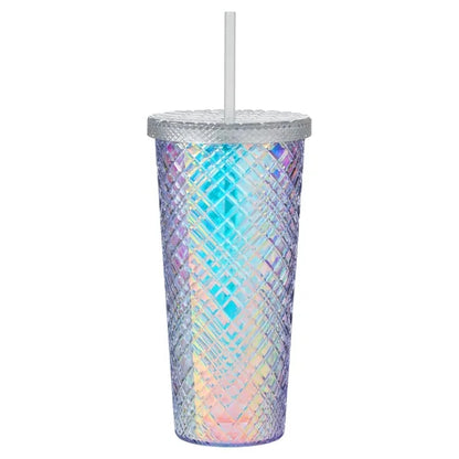 22 oz Sparkle Straw Tumbler