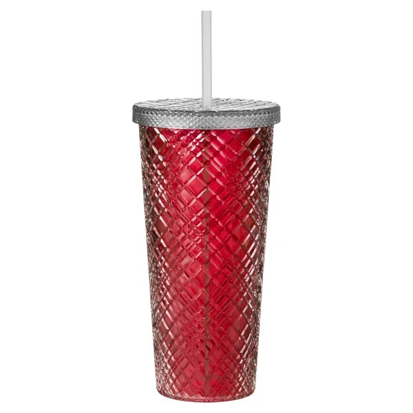 22 oz Sparkle Straw Tumbler