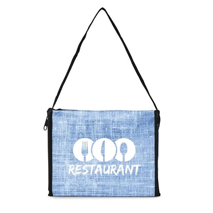 Denim Pattern Non-Woven 6-Pack Lunch Cooler Bag