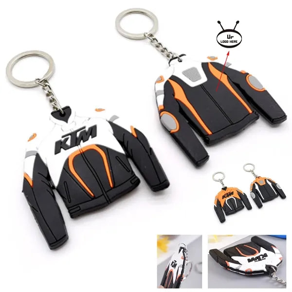 Pvc Racing Suit Double-Sided Keychain