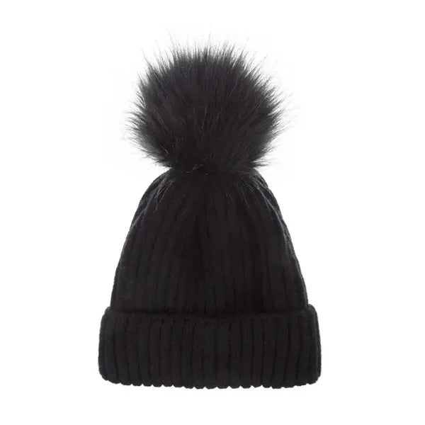Kids Winter Warm Pompom Hat