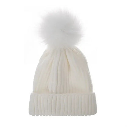 Kids Winter Warm Pompom Hat