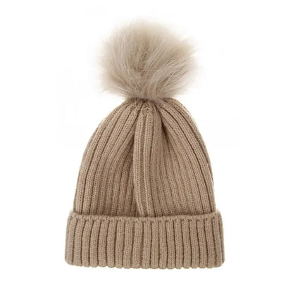 Kids Winter Warm Pompom Hat