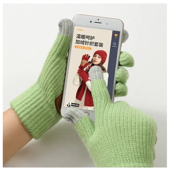 Cold Weather Touch Screen Knit Gloves