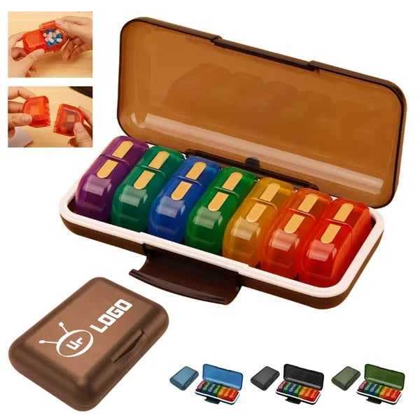 Detachable 7-Day Pill Box Organizer