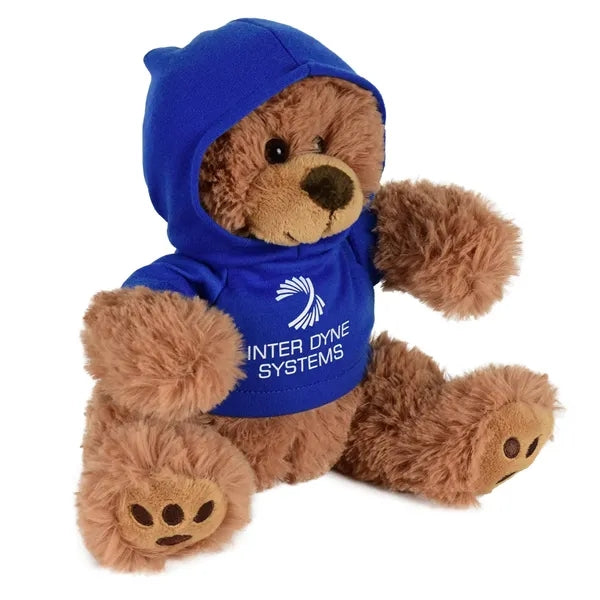 Plush Bear w/ Embroidered Paws and Hoodie