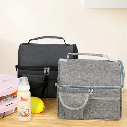 Wet-Dry Compartment Insulated Cooler Bag