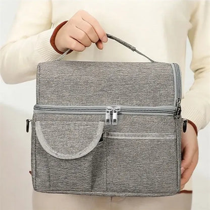 Wet-Dry Compartment Insulated Cooler Bag