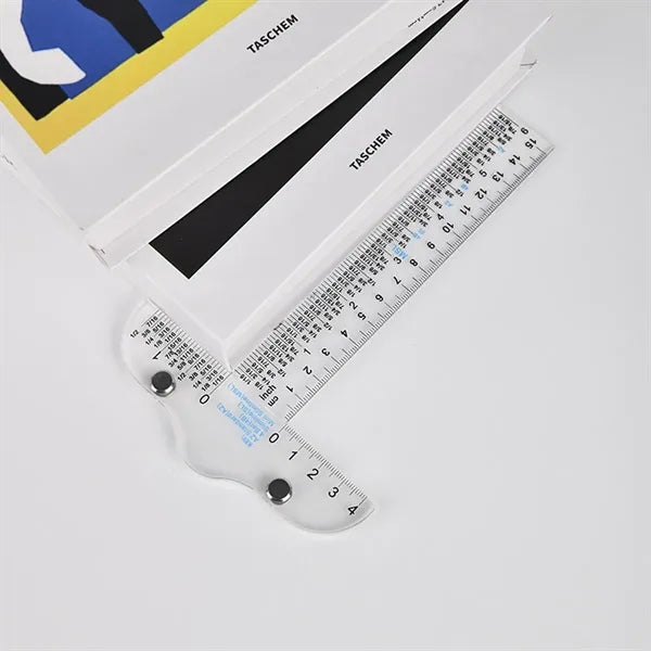 6-inch Practical Dual Scale Transparent T-Square Ruler