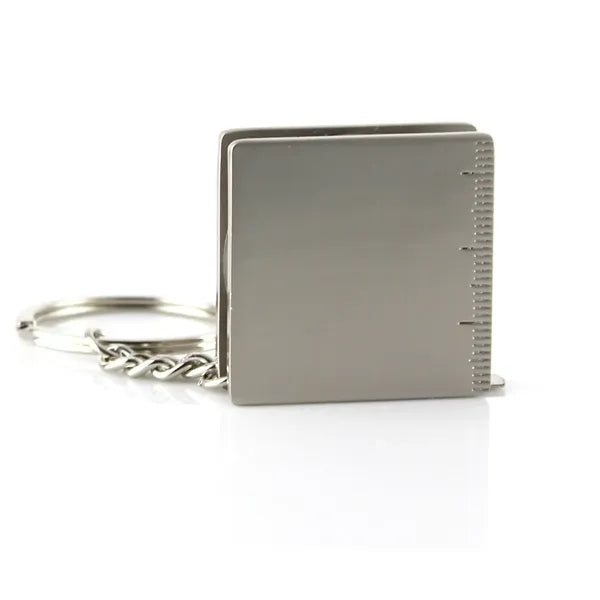 Retractable Keychain Metal Tape Measure with Slide-Lock