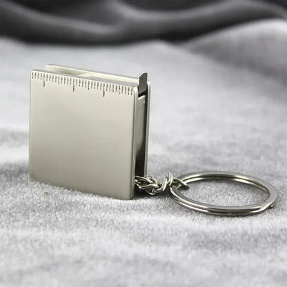 Retractable Keychain Metal Tape Measure with Slide-Lock