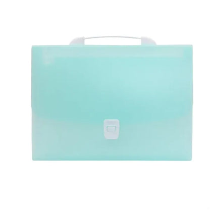 13-Pocket Portable Accordion File Folder with Snap-Closure