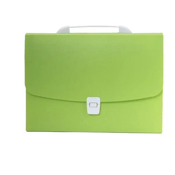 13-Pocket Portable Accordion File Folder with Snap-Closure