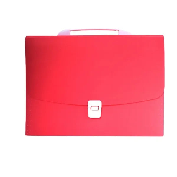 13-Pocket Portable Accordion File Folder with Snap-Closure