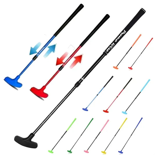 Retractable Silicone Head Non-Slip Grip Alloy Golf Putter