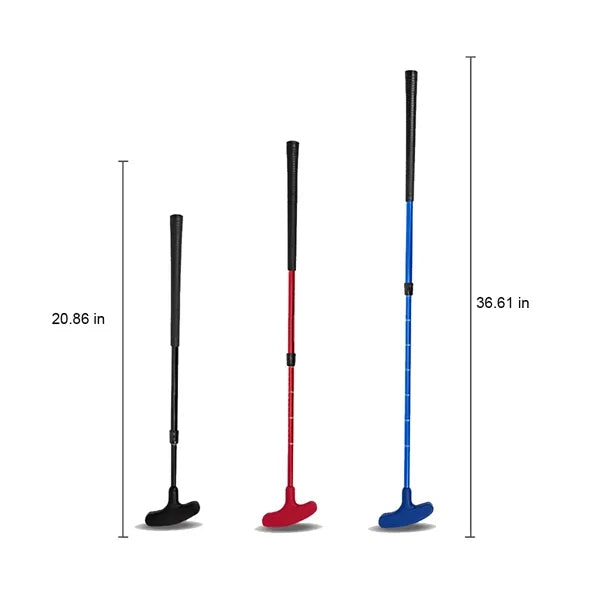 Retractable Silicone Head Non-Slip Grip Alloy Golf Putter