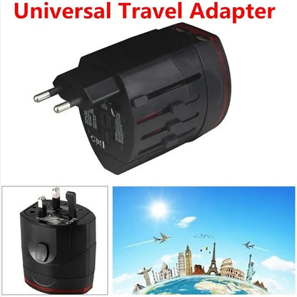 4-in-1 Dual USB Ports Smart IC Chip Universal Travel Adapter