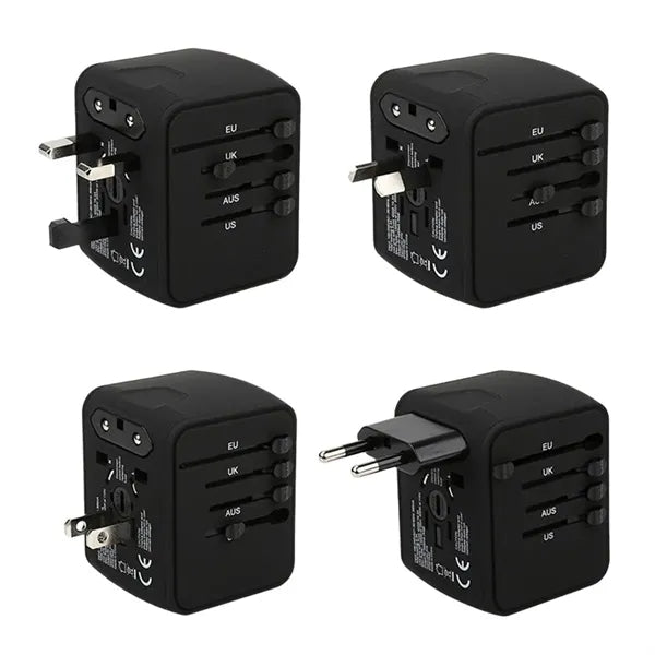 4 Device Charging Smart USB Ports Global Travel Adapter