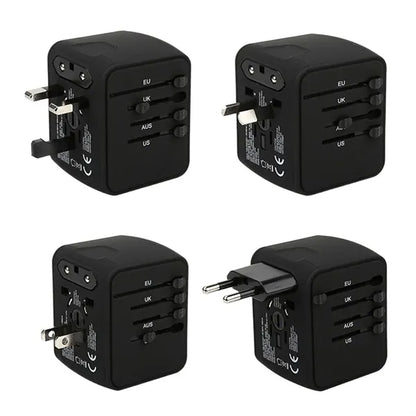 4 Device Charging Smart USB Ports Global Travel Adapter