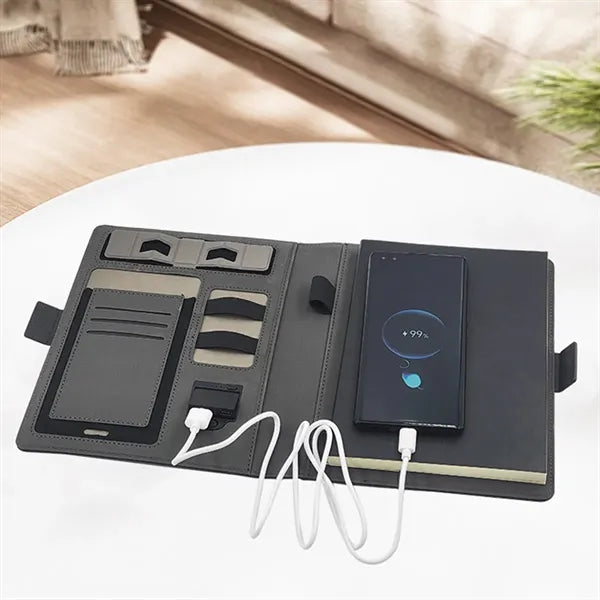 Creative Wireless Charging Power Bank Notebook Journal