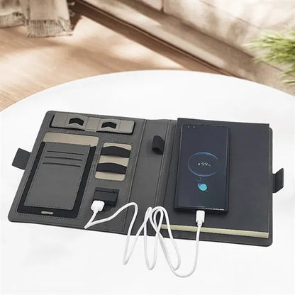 Creative Wireless Charging Power Bank Notebook Journal