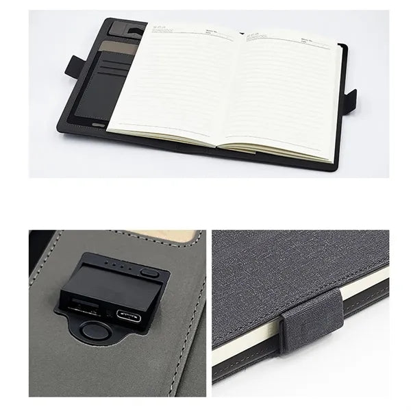 Creative Wireless Charging Power Bank Notebook Journal