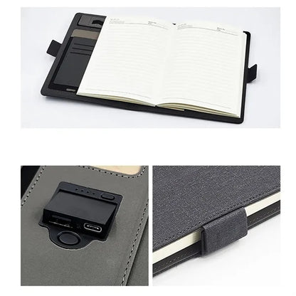 Creative Wireless Charging Power Bank Notebook Journal