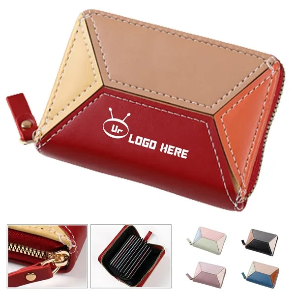 Pu Leather Credit Card Wallets W/ 11 Slots