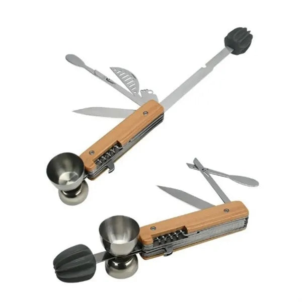 10-in-1 Foldable Practical Stainless Steel Bartender Tool