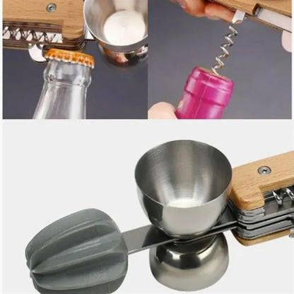 10-in-1 Foldable Practical Stainless Steel Bartender Tool