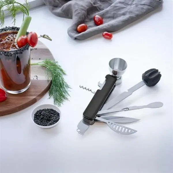 10-in-1 Foldable Practical Stainless Steel Bartender Tool