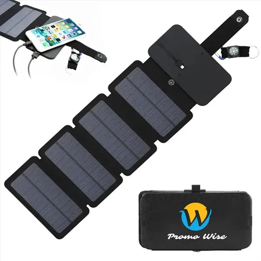 Foldable Waterproof Dual USB/Wireless 4 Panel Solar Charger