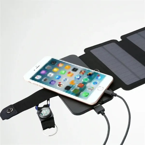 Foldable Waterproof Dual USB/Wireless 4 Panel Solar Charger