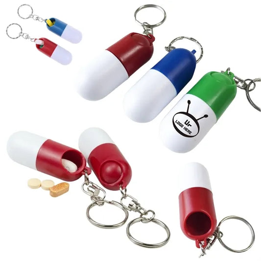 Pill Box Key Chain
