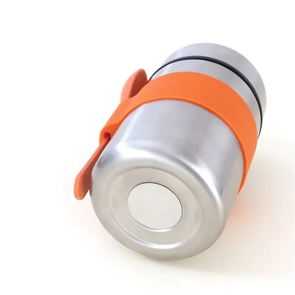 13.5oz Stainless Steel Built-in Spoon Insulated Lunch Bottle
