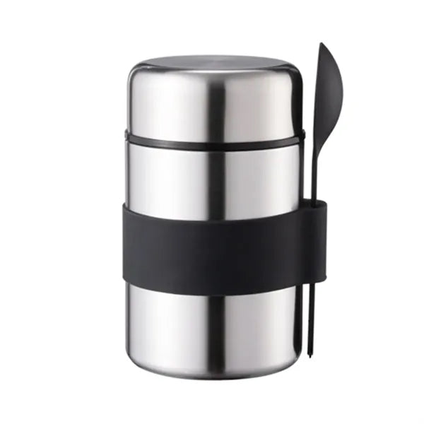 13.5oz Stainless Steel Built-in Spoon Insulated Lunch Bottle