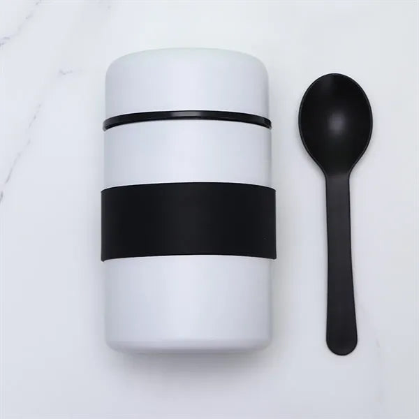 13.5oz Stainless Steel Built-in Spoon Insulated Lunch Bottle