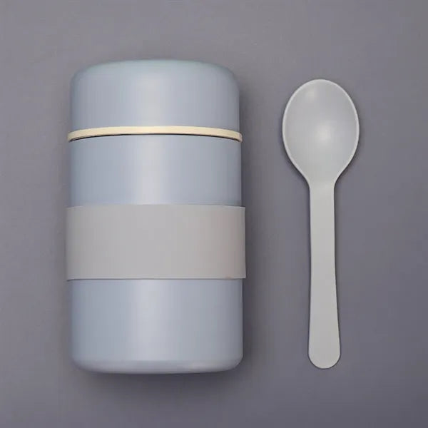 13.5oz Stainless Steel Built-in Spoon Insulated Lunch Bottle