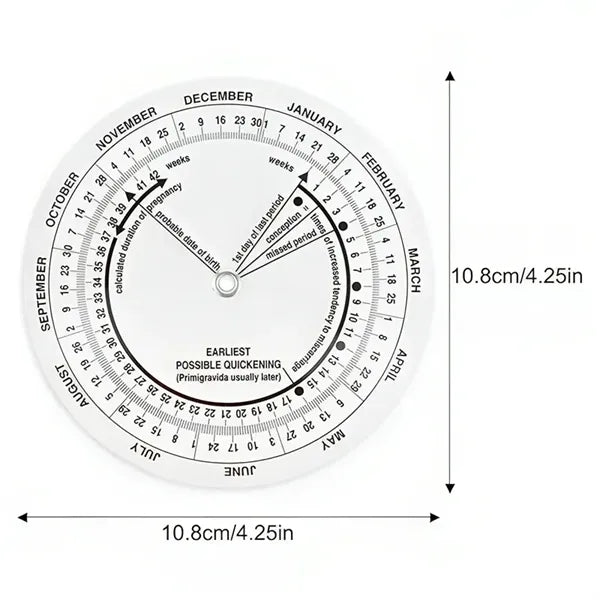 Gestation Calculator Date Finder Wheel